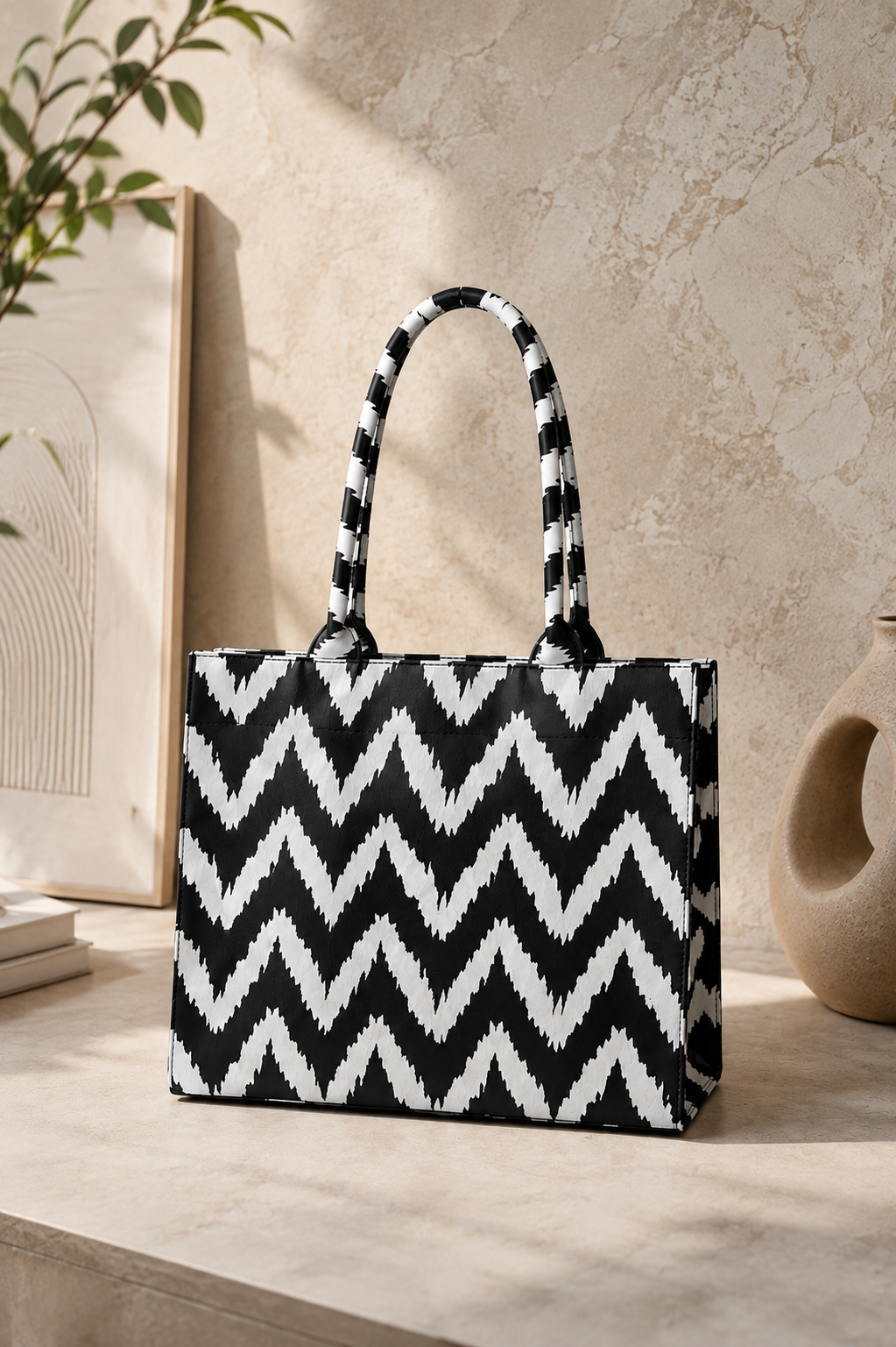 ES Canvas Wave Tote Bag