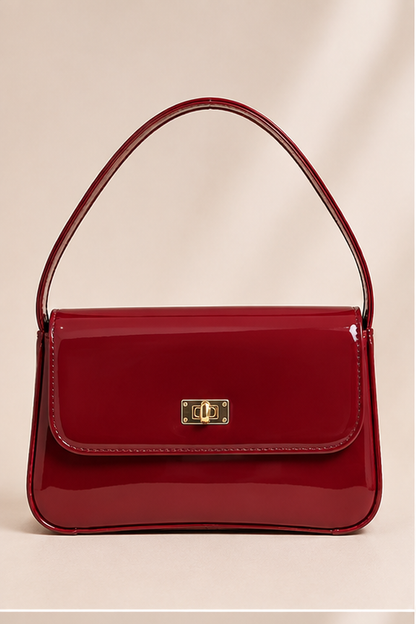 The Valora Shoulder Bag - Maroon