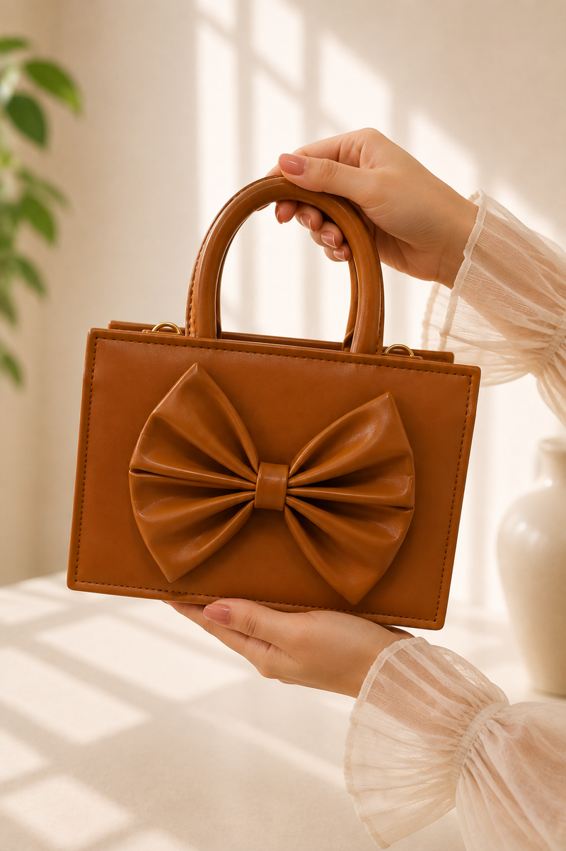 Belle Handbag - Brown
