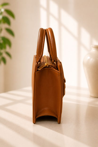 Belle Handbag - Brown
