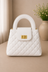 Mira Quilted Crossbody Bag - White