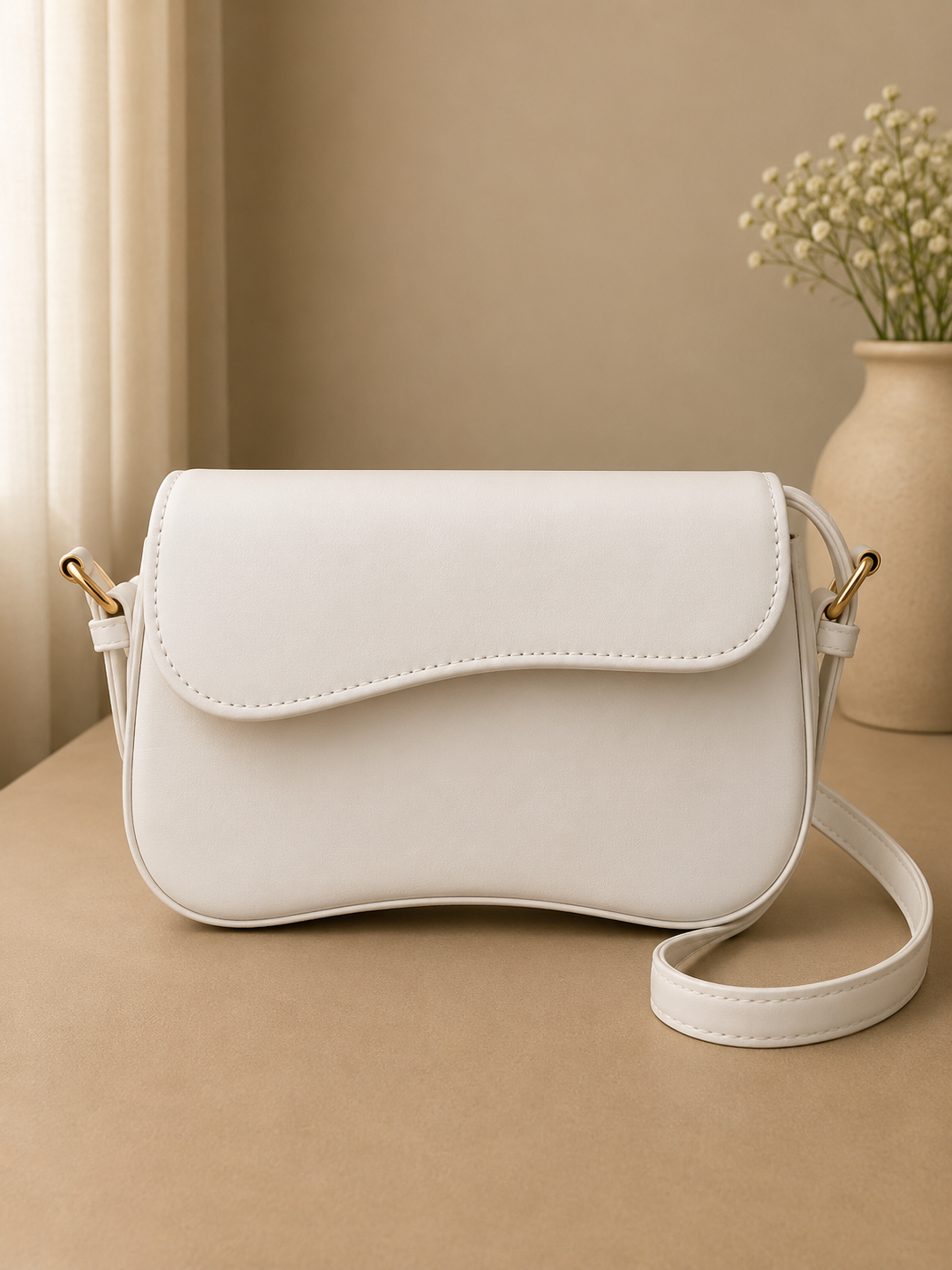 Swan Shoulder Bag - White