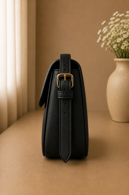 Swan Shoulder Bag - Black
