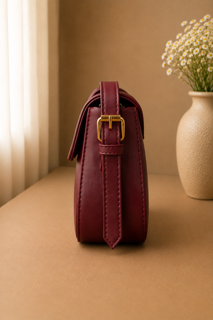 Swan Shoulder Bag - Cherry