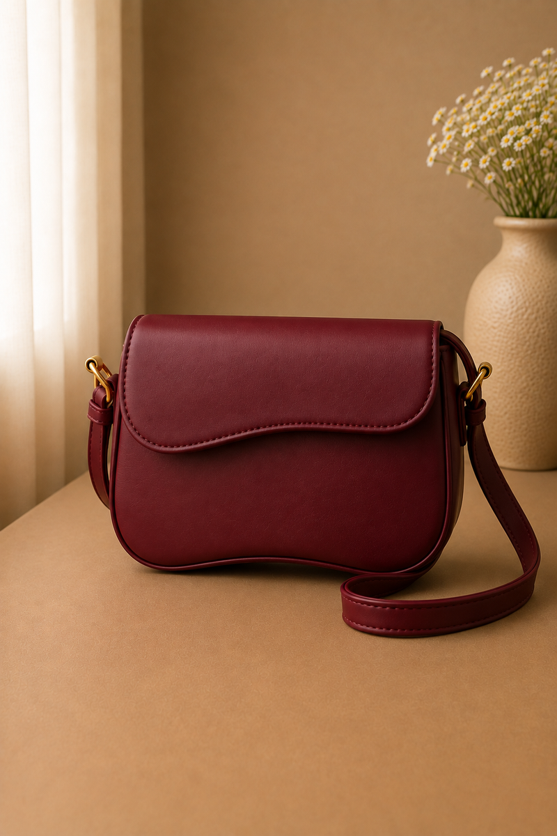 Swan Shoulder Bag - Cherry