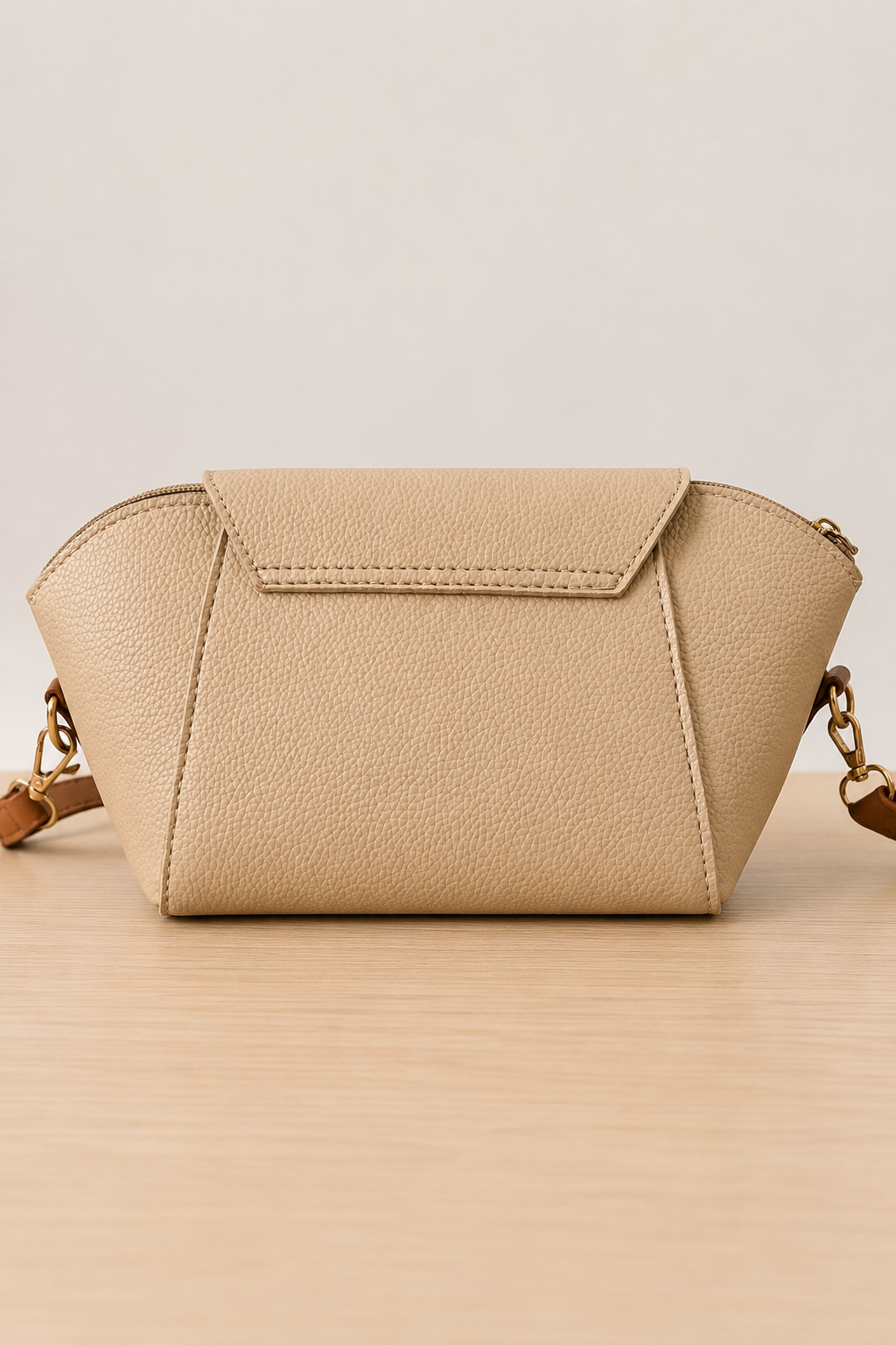 Classic Crossbody Bag - Beige
