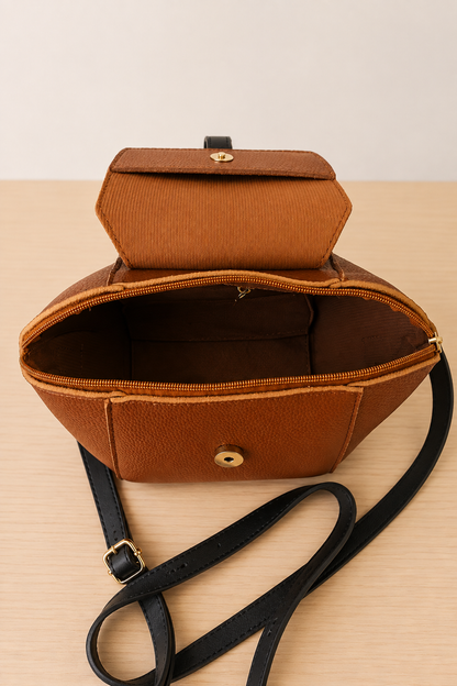 Classic Crossbody Bag - Brown