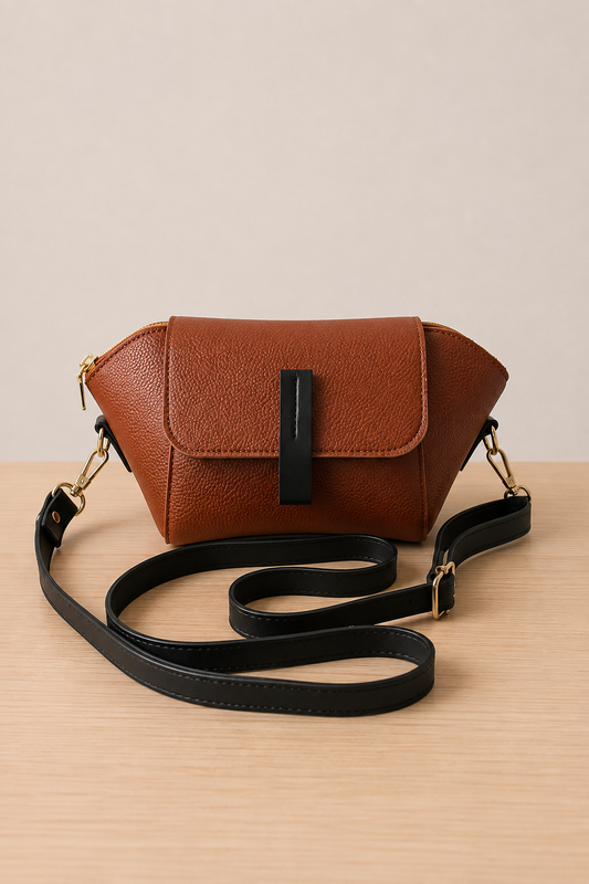 Classic Crossbody Bag - Brown