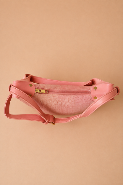 Crescent Shoulder Bag - Pink