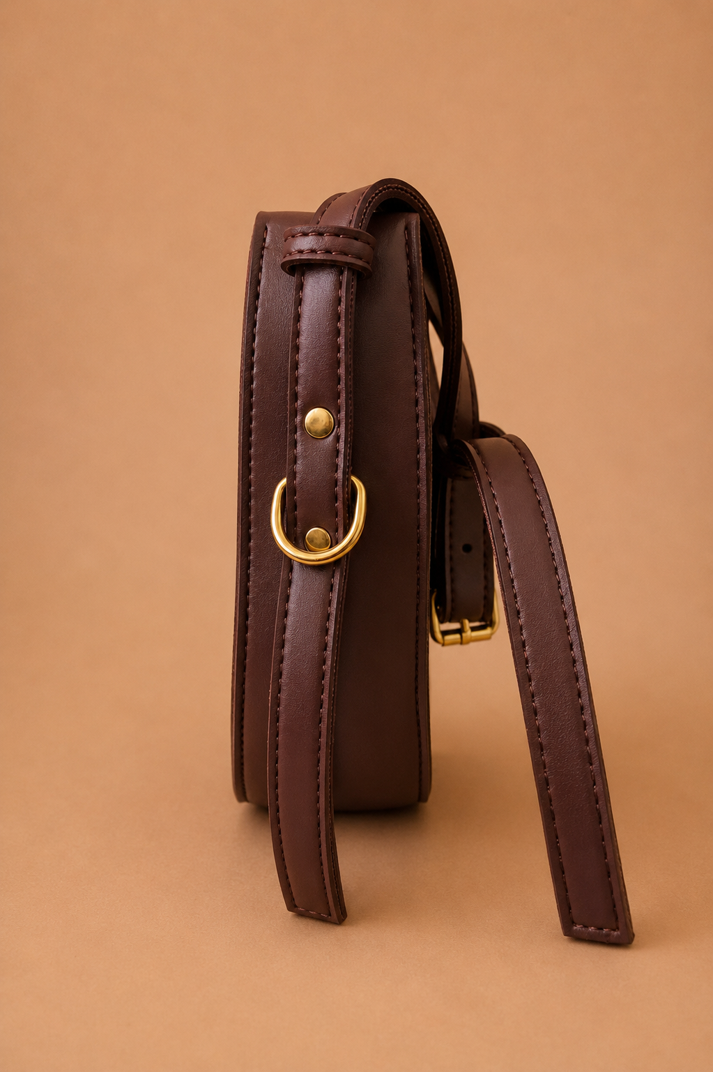 Crescent Shoulder Bag - Brown