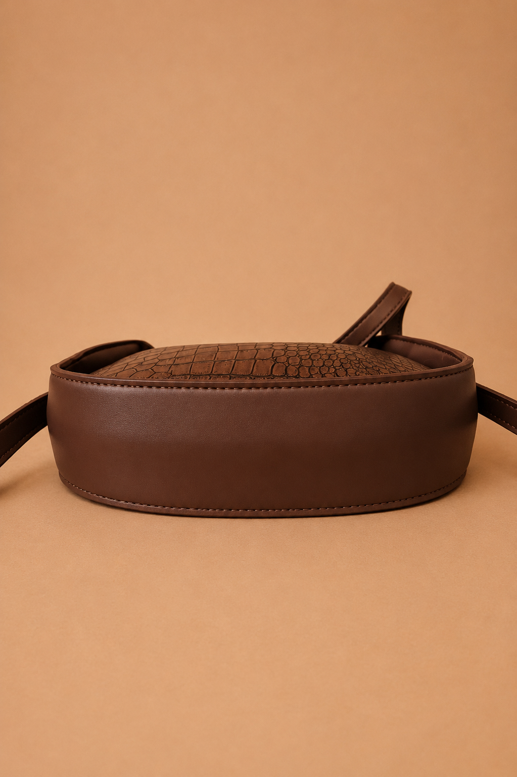 Crescent Shoulder Bag - Brown