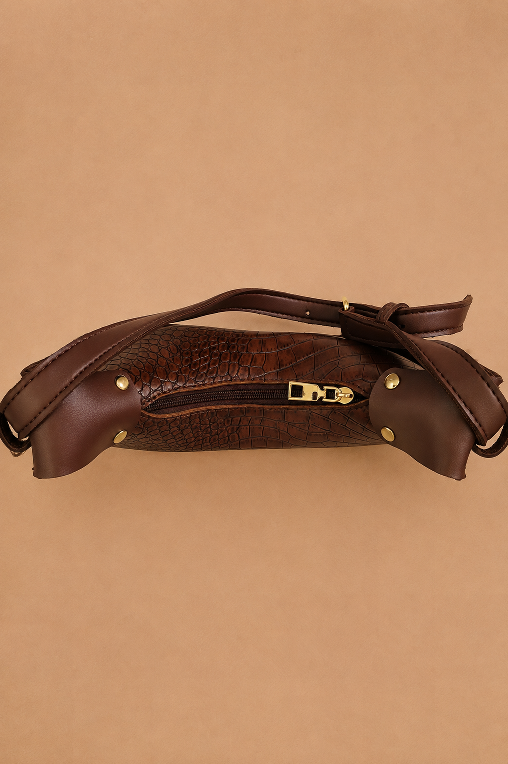 Crescent Shoulder Bag - Brown