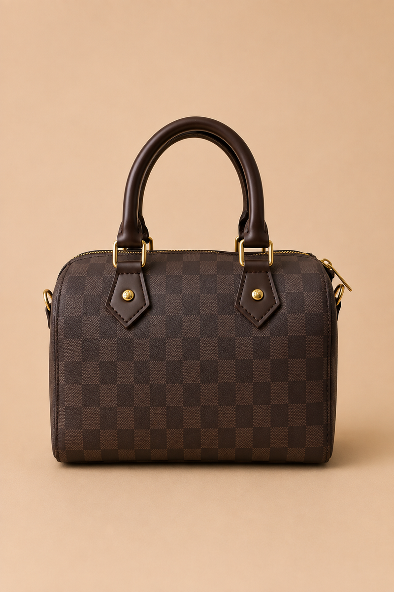 Checkmate Crossbody Bag - Brown