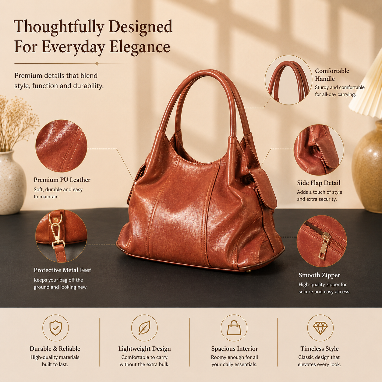 Daily Muse Shoulder Bag - Mustard