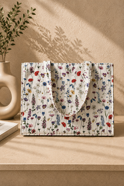 ES Canvas Flora Tote Bag