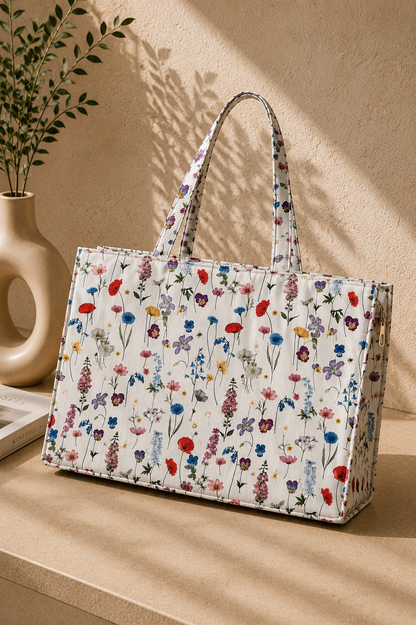 ES Canvas Flora Tote Bag