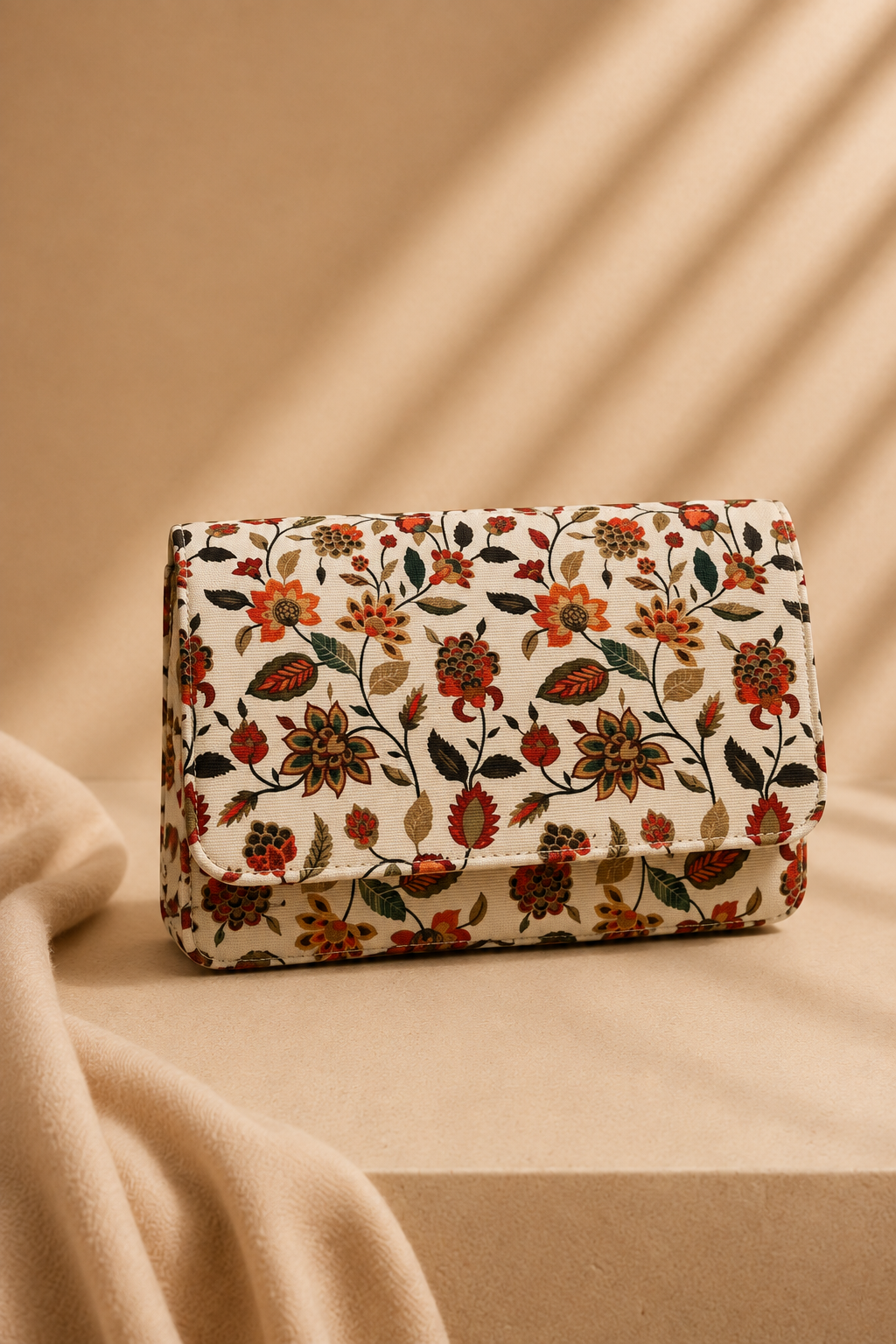 ES Floral Canvas Crossbody Bag
