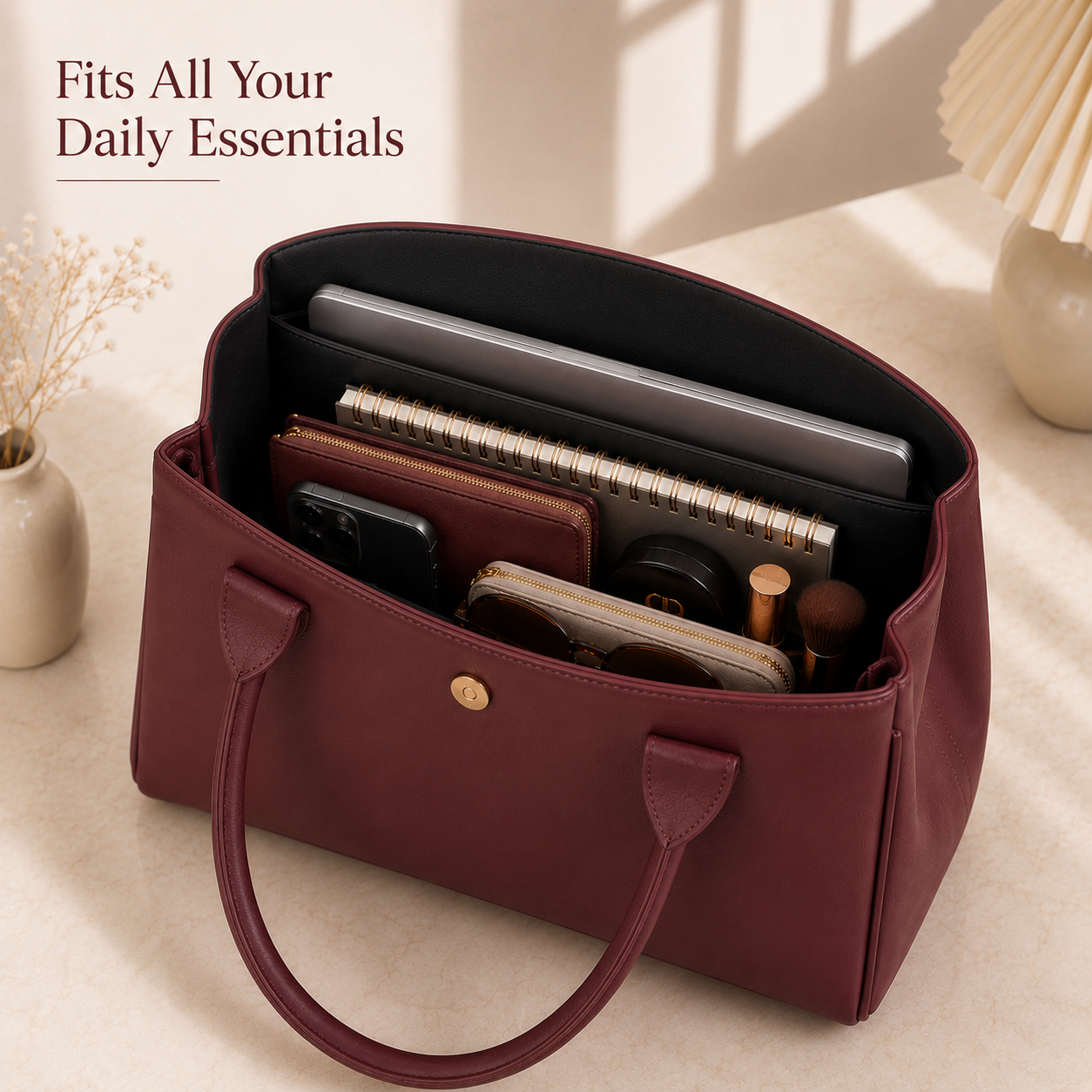Elara Carry Bag - Maroon