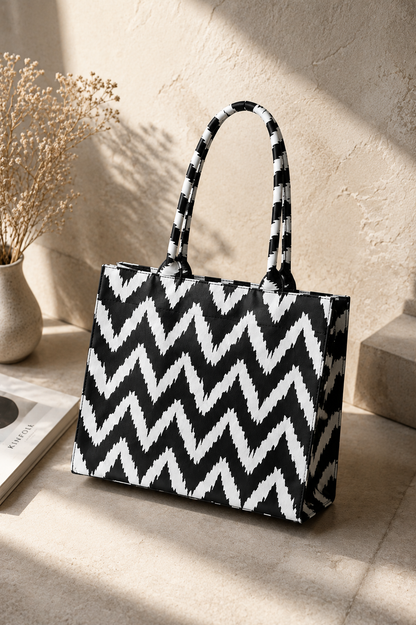 ES Canvas Wave Tote Bag
