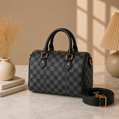 Checkmate Crossbody Bag - Black