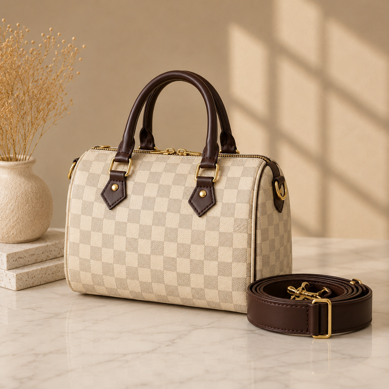 Checkmate Crossbody Bag - Off White