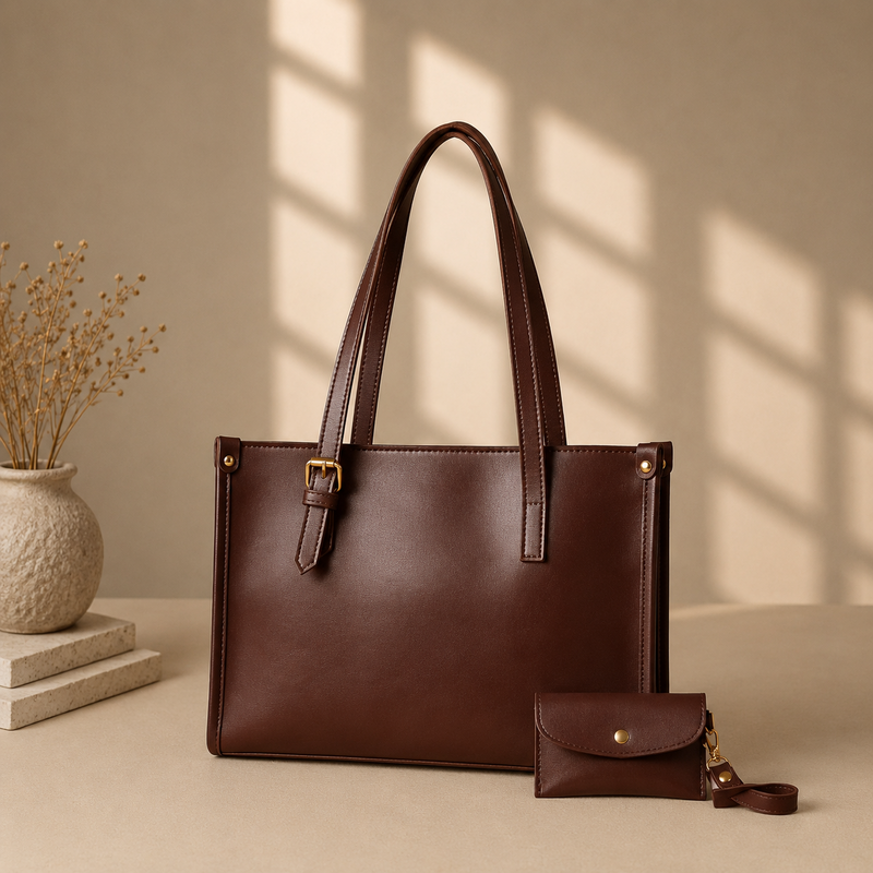 Selene Tote Bag - Brown